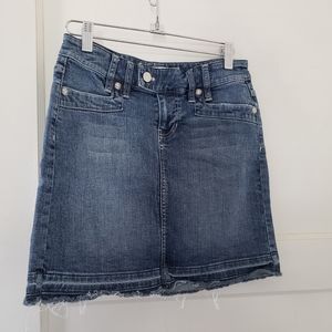White House Black Market Jean Skirt